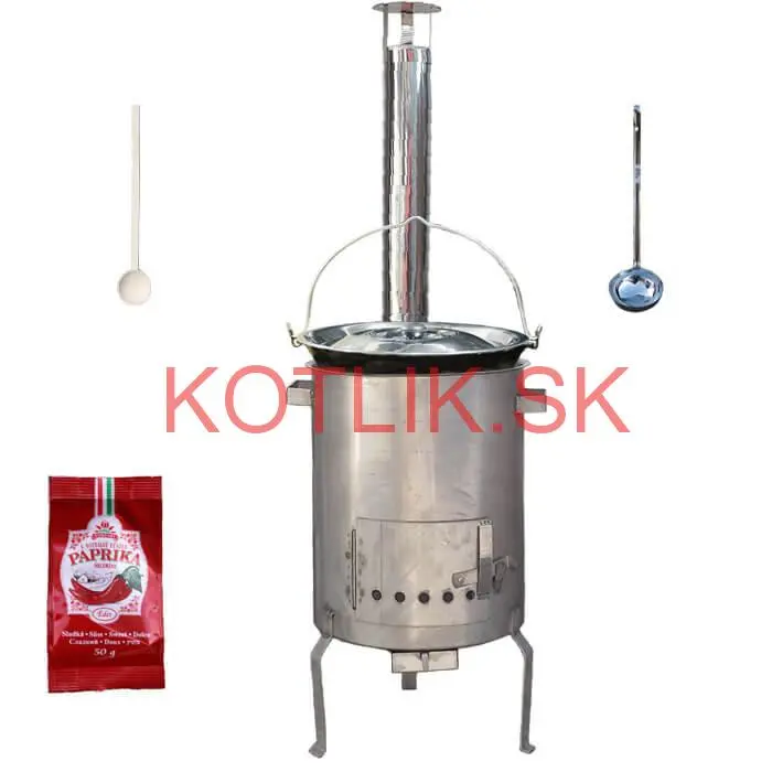 Smaltovaný kotlík 20 L (1,2 mm) + nerezová kotlina (1,5 mm) 42 cm STRONG EXCLUSIVE