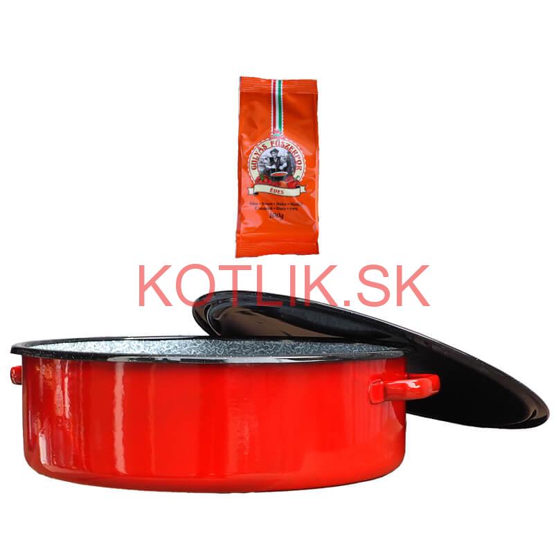 Smaltovaný kastról s pokrievkou 14 L CLASSIC + paprikové korenie na guláš
