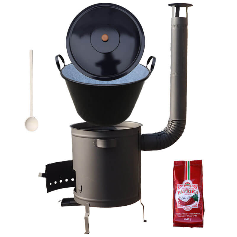 Smaltovaný kotol 70 L + hrubostenná kotlina 53 cm (1,5 mm) STRONG PLUS 600 + sladká paprika 250 g