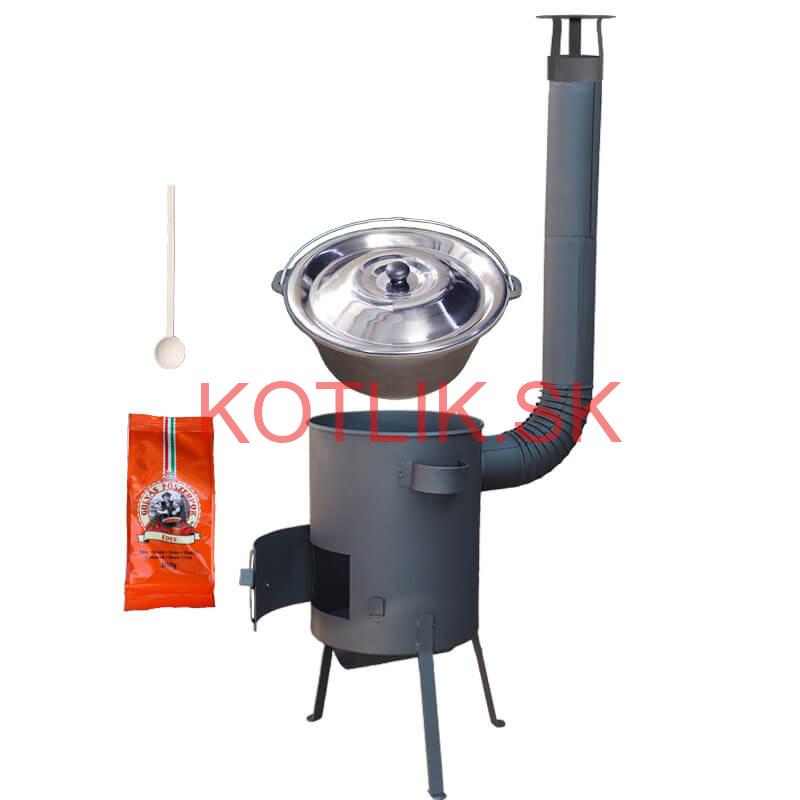 Liatinový kotlík 16 L + žiaruvzdorná kotlina 36 PLUS 600 4 MM