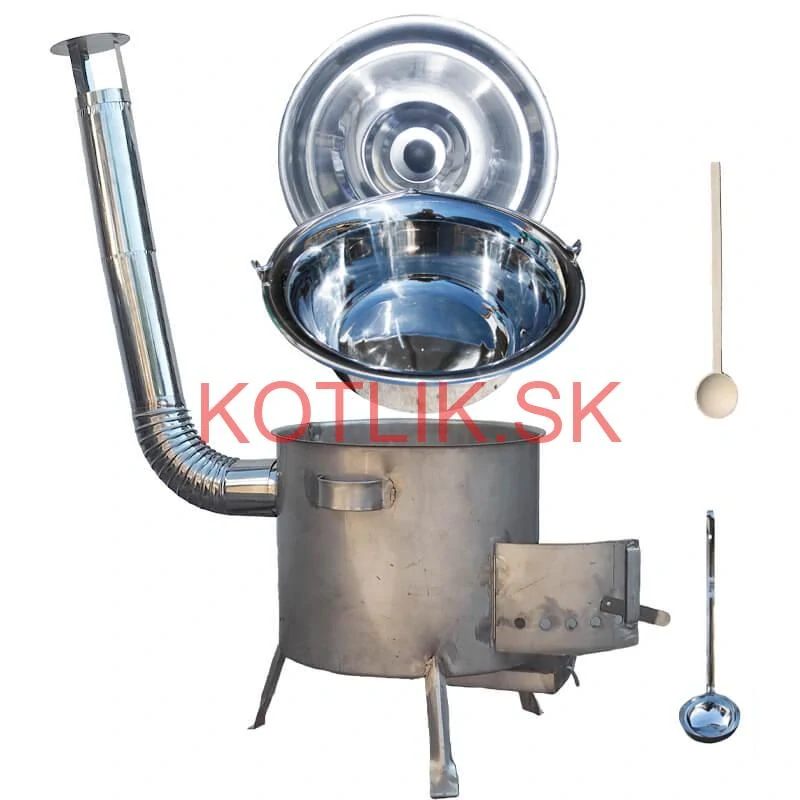 Nerezový kotlík 30 L (1,2 mm) INOX + nerezová kotlina 45 cm (1,5 mm) STRONG CLASSIC