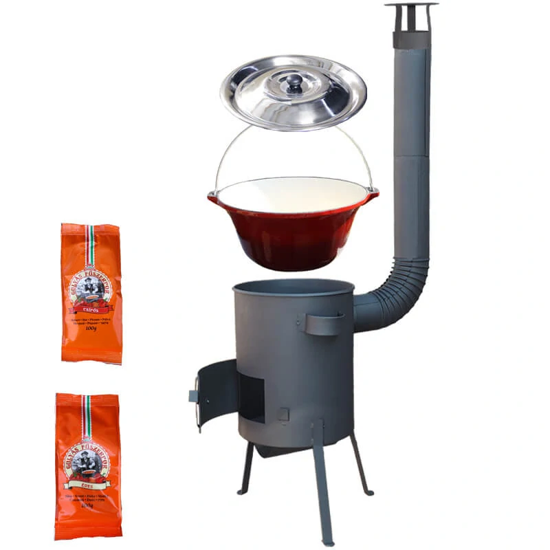 Liatinový kotlík so smaltovanou úpravou 22 L + žiaruvzdorná kotlina 42 PLUS 600 4 MM + paprikové korenie na guláš - MIX 100 g