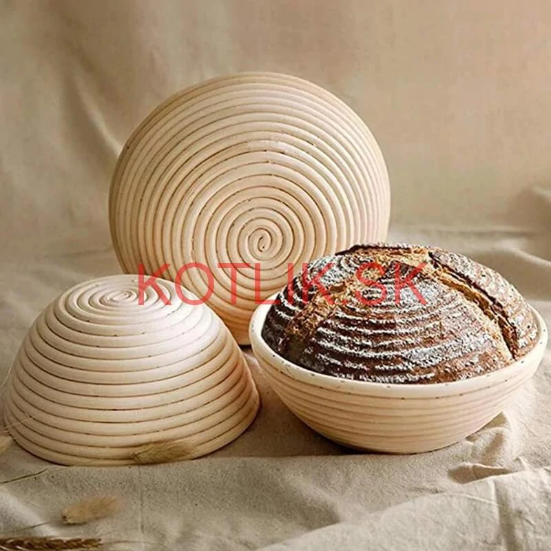 Ratanová miska na kysnutie chleba – okrúhla