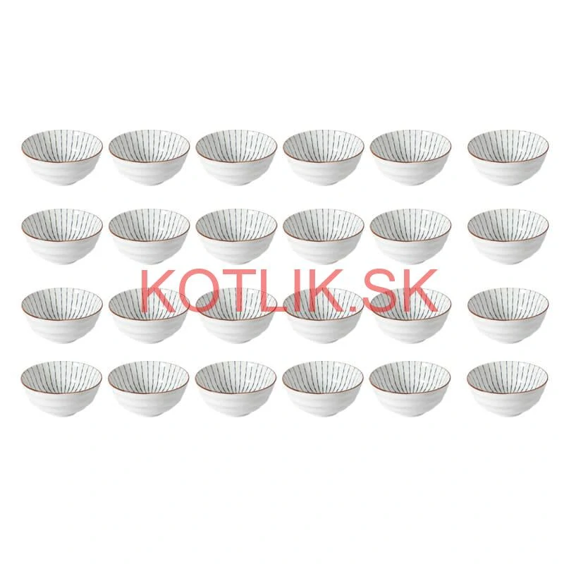 Sada 24 ks veľkých keramických misiek na guláš a polievky, 1 liter