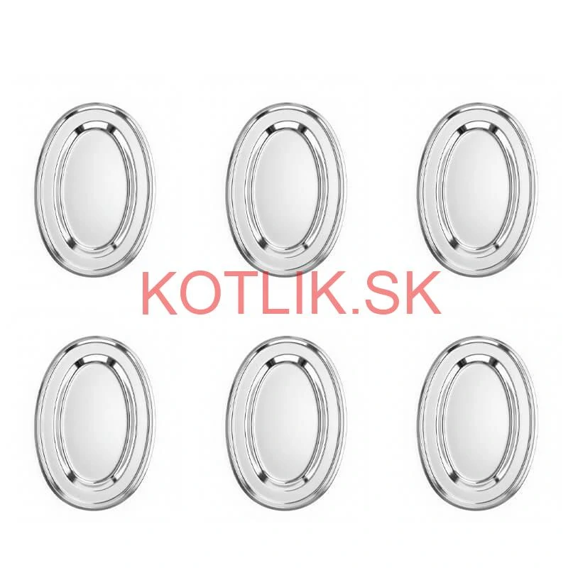 Nerezové podnosy pre catering – set 6 ks (45,5cm) - Servíruj s istotou a štýlom