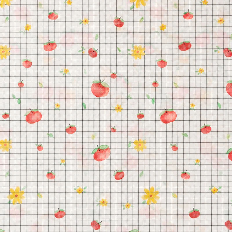 Umývateľný obrus Jablká a kvety 137 × 183 cm