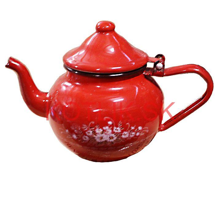 Smaltovaný čajník 0,5 L DEKO