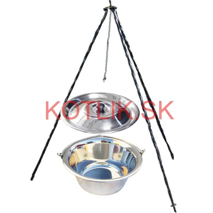 Nerezový kotlík 10 L INOX + pokrievka + stojan CLASSIC